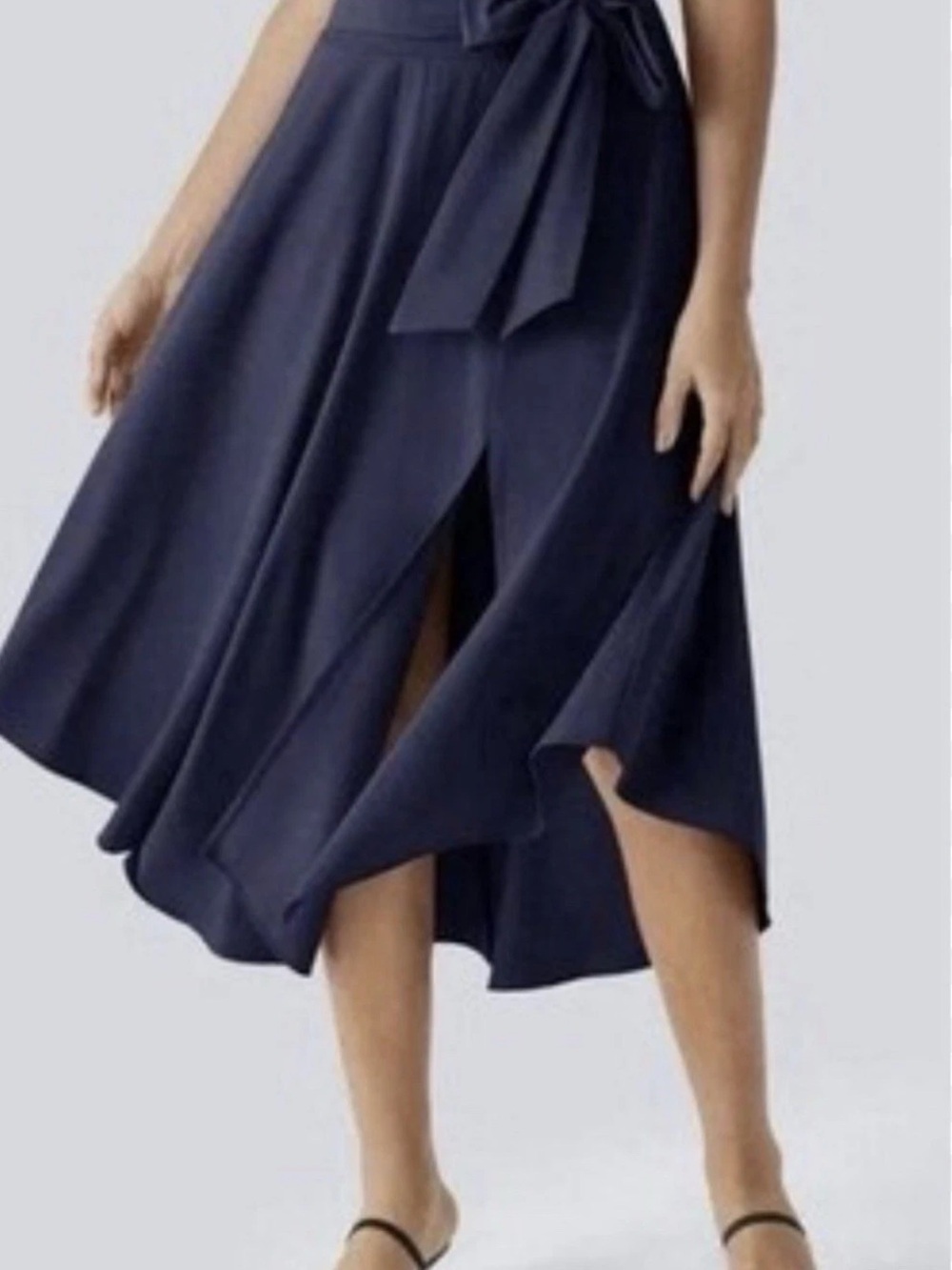 HALARA Breezeful High Waisted High Low 2-in-1 Flowy Midi Skirt Skort NEW Small - Picture 5 of 5